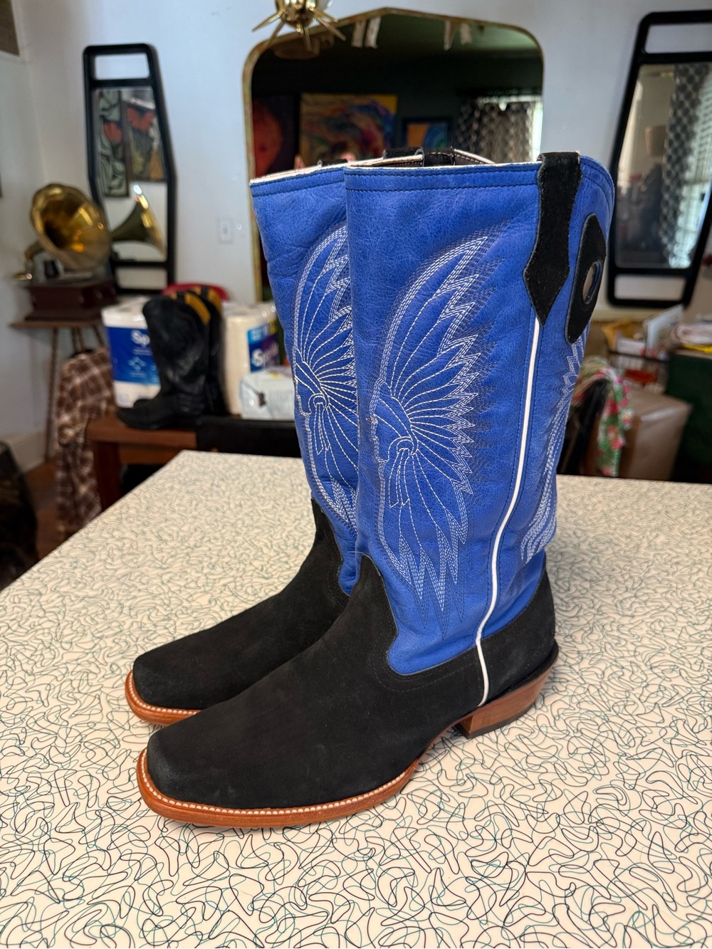 Alfa Black Roughout Boot
